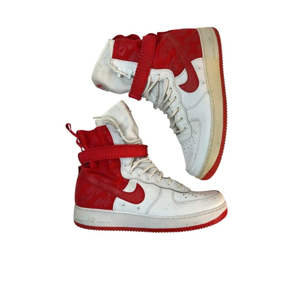 Nike Sf Air Force 1 High University Red 2018 - Picture 10 of 11